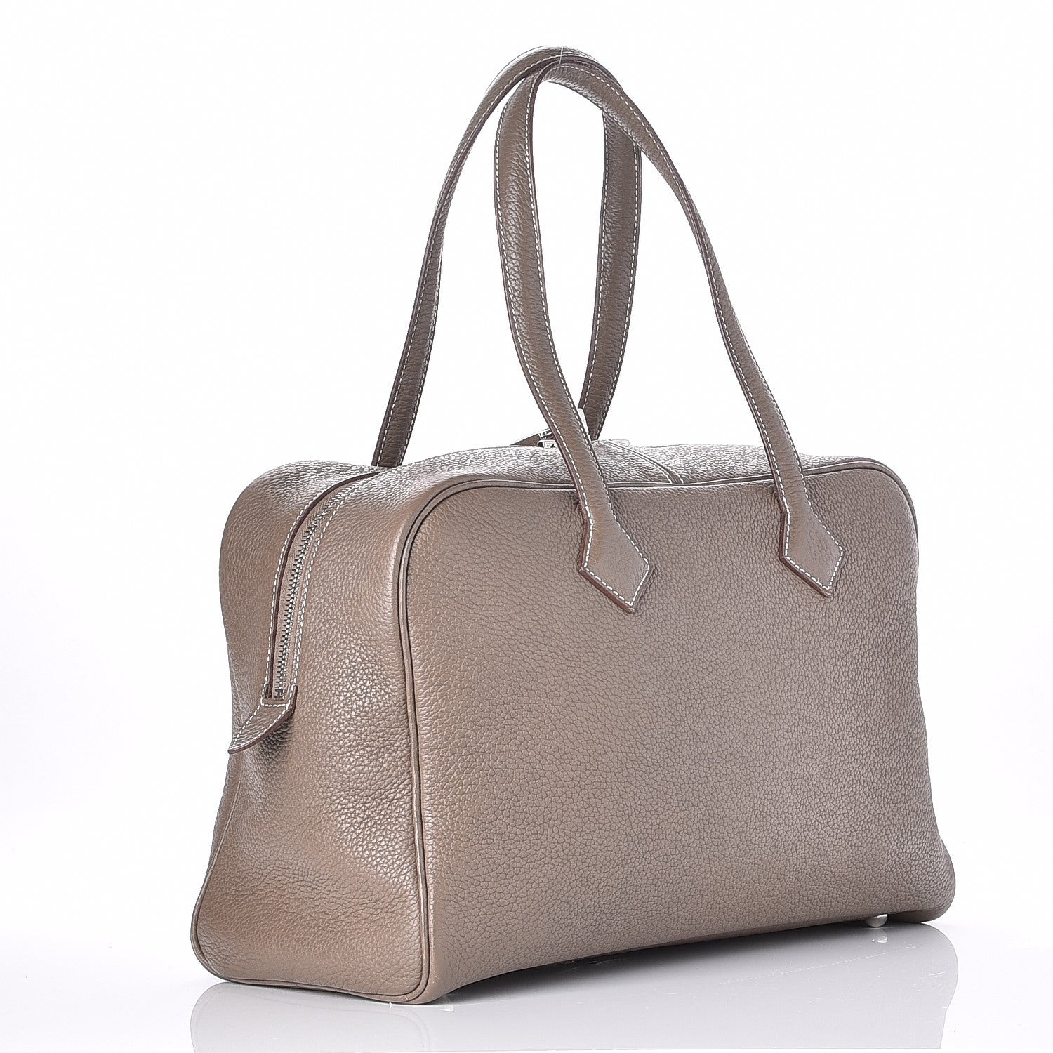 Hermes Taurillon Clemence Victoria II 35 Etoupe 3 of 10