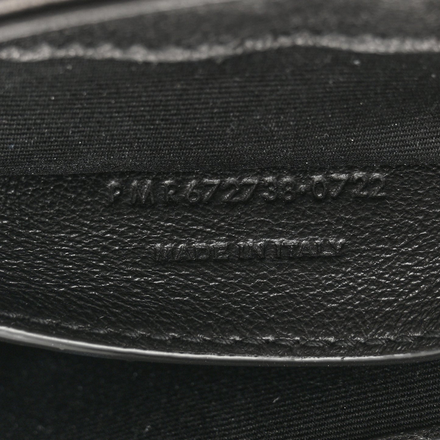 Lambskin Quilted Monogram Mini Nolita Black