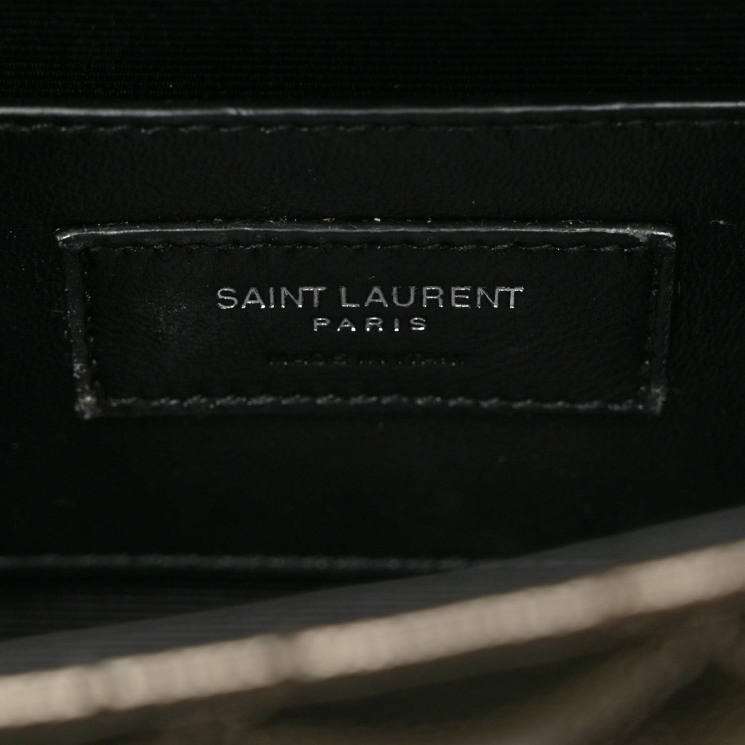 Saint Laurent Metallic Grain De Poudre Textured Mixed Matelasse Triquilt Small Monogram Satchel Piombo 6 of 11