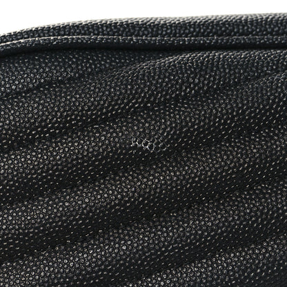 Saint Laurent Grain De Poudre Matelasse Monogram Mini Lou Camera Bag Black 11 of 12