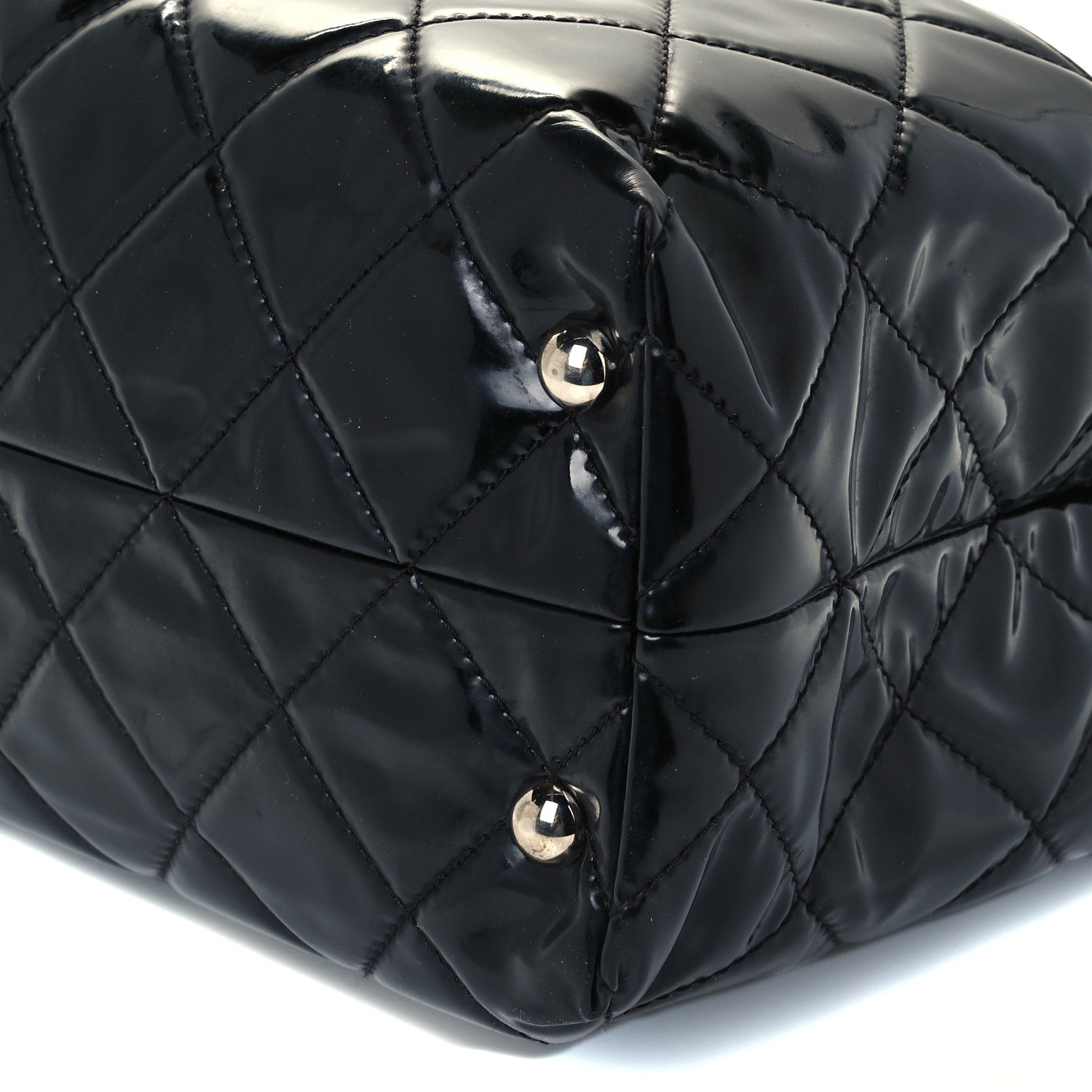 Chanel Vinyl Quilted Large In The Business Tote Black 9 of 10