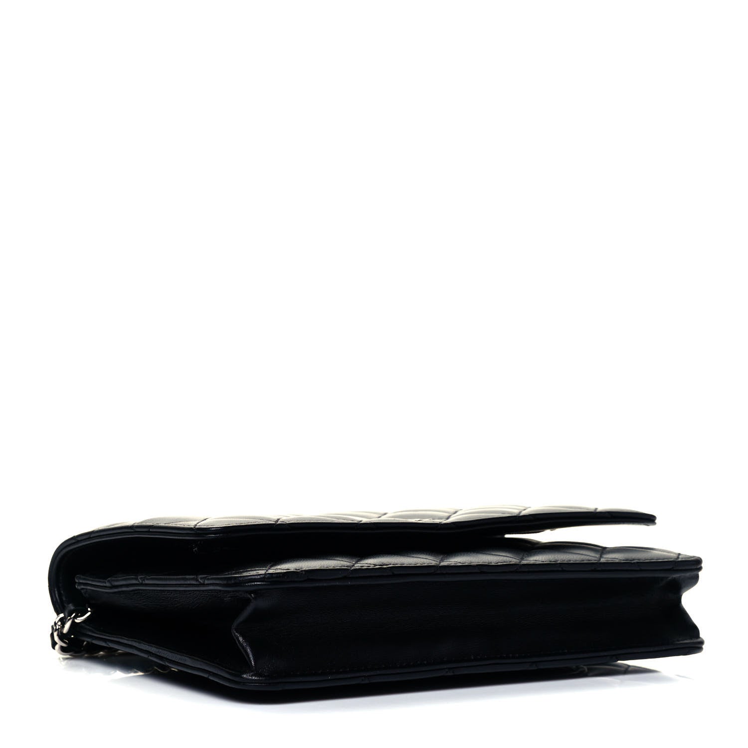 Chanel Lambskin Quilted Wallet On Chain WOC Black 4 of 10
