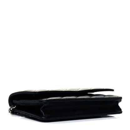 Chanel Lambskin Quilted Wallet On Chain WOC Black 4 of 10