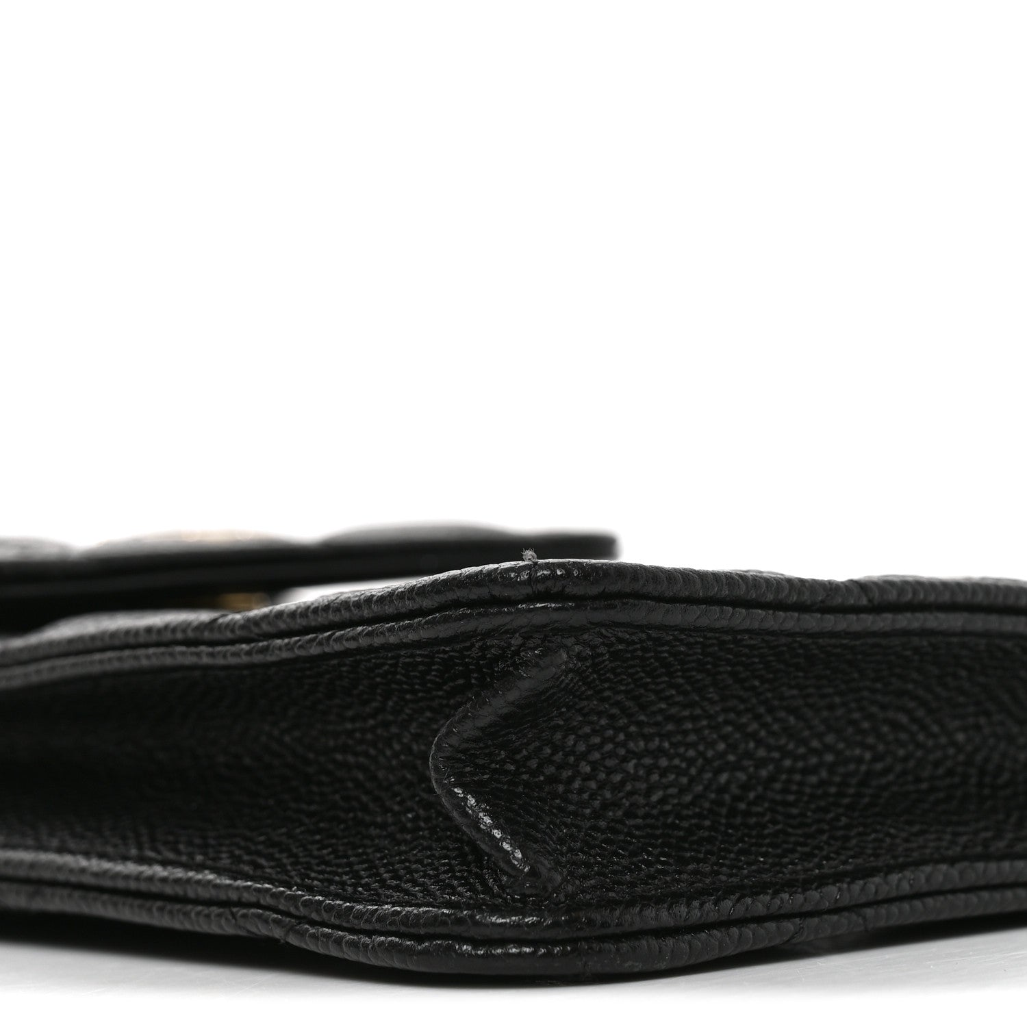 Chanel Caviar Quilted Bow Phone Holder Black 9 of 11