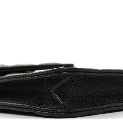 Chanel Caviar Quilted Bow Phone Holder Black 9 of 11