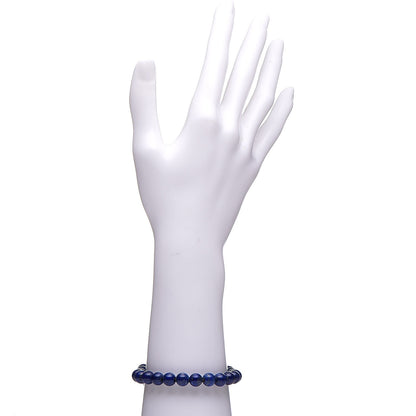 David Yurman Sterling Silver Lapis Lazuli 8mm Spiritual Beads Bracelet 2 of 7