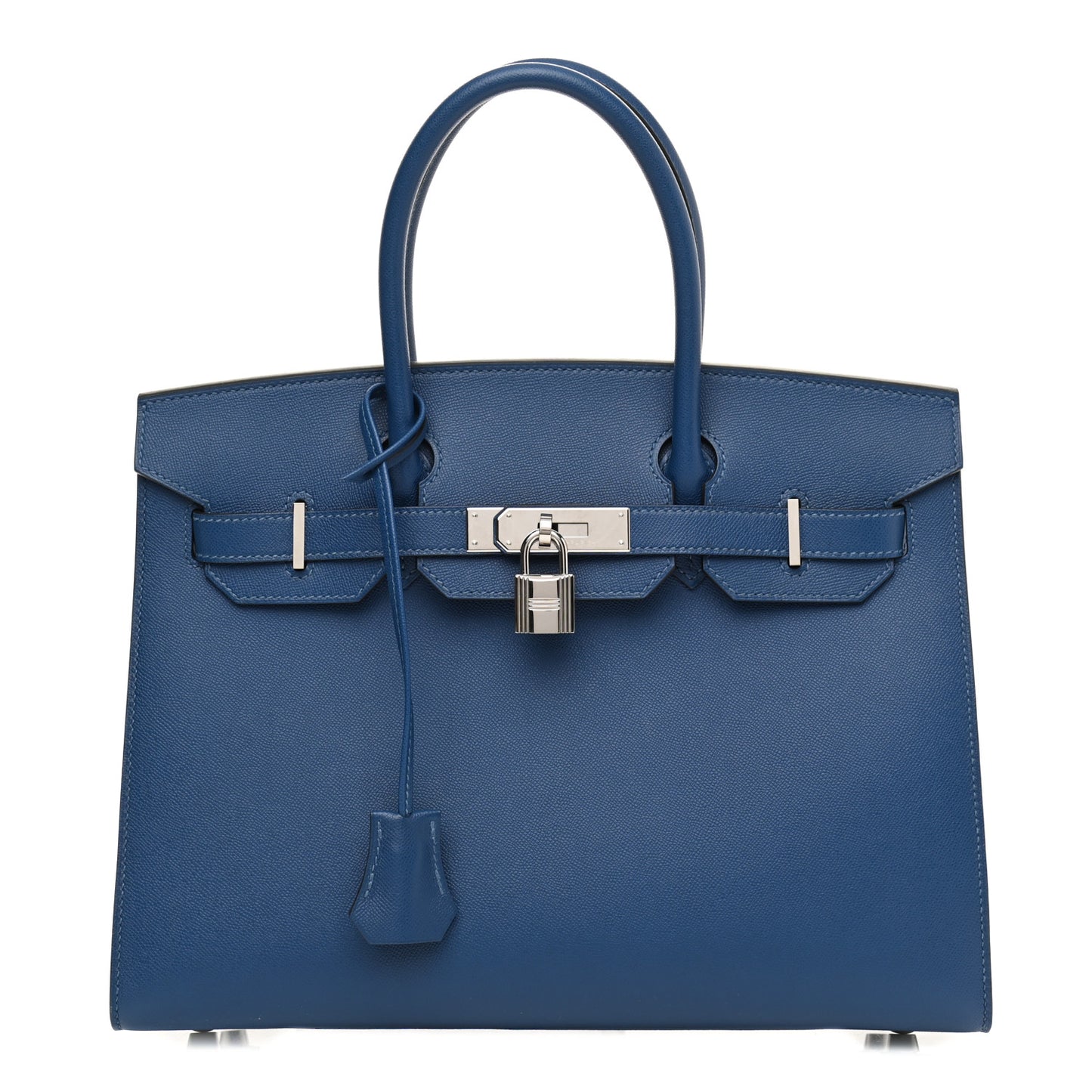 Madame Calfskin Birkin Sellier 30 Deep Blue