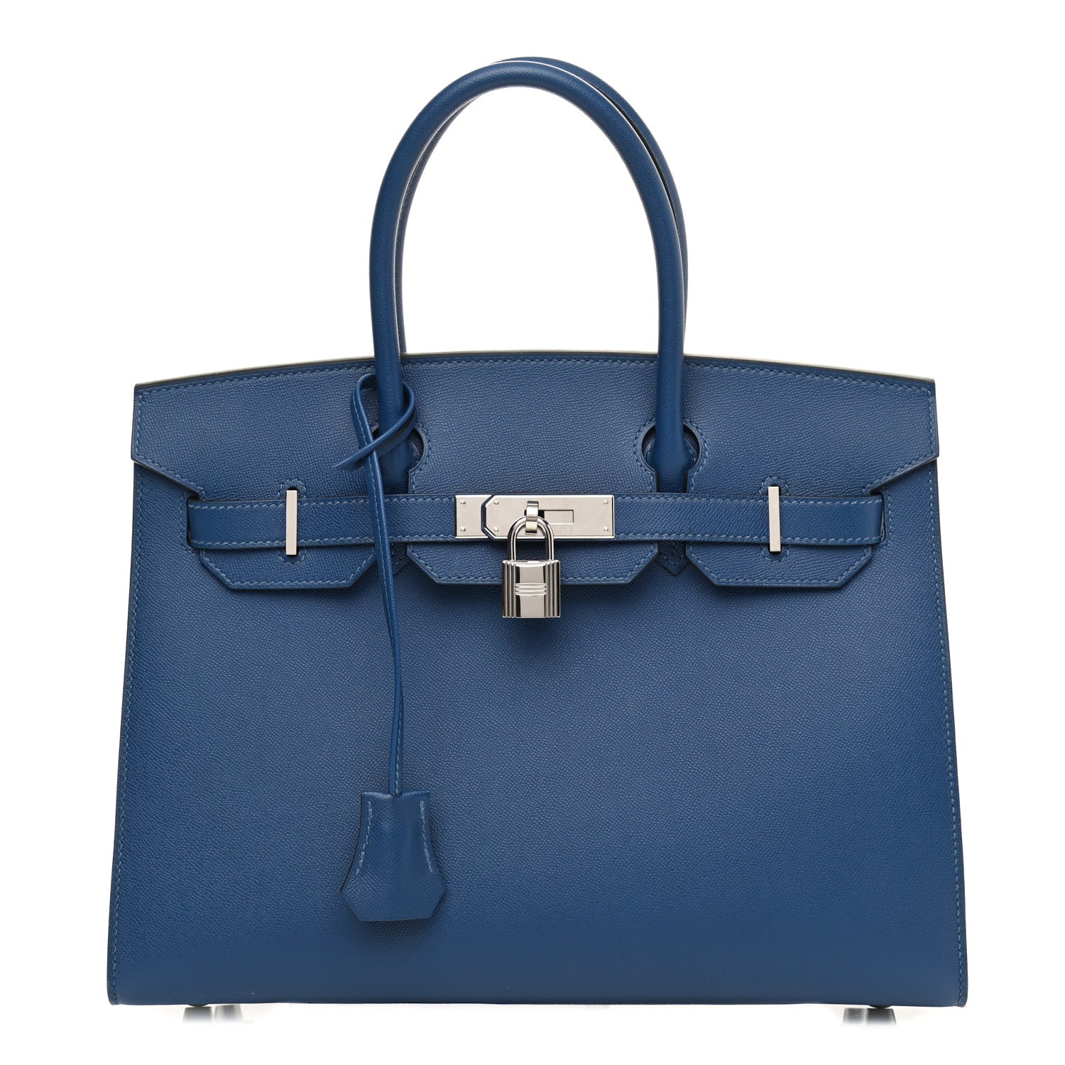 Hermes Madame Calfskin Birkin Sellier 30 Deep Blue 1 of 13