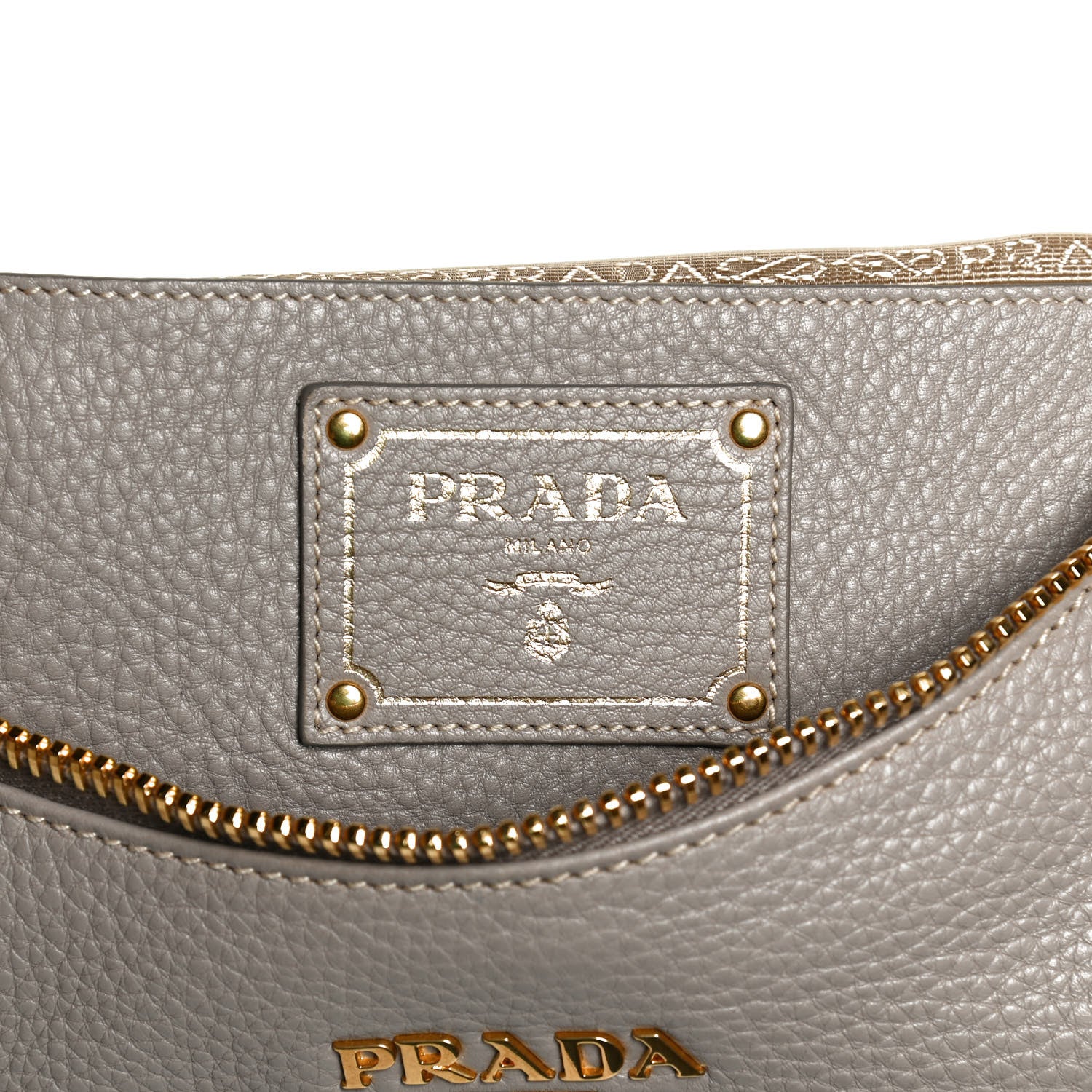 Prada Vitello Daino Hobo Pomice 6 of 14