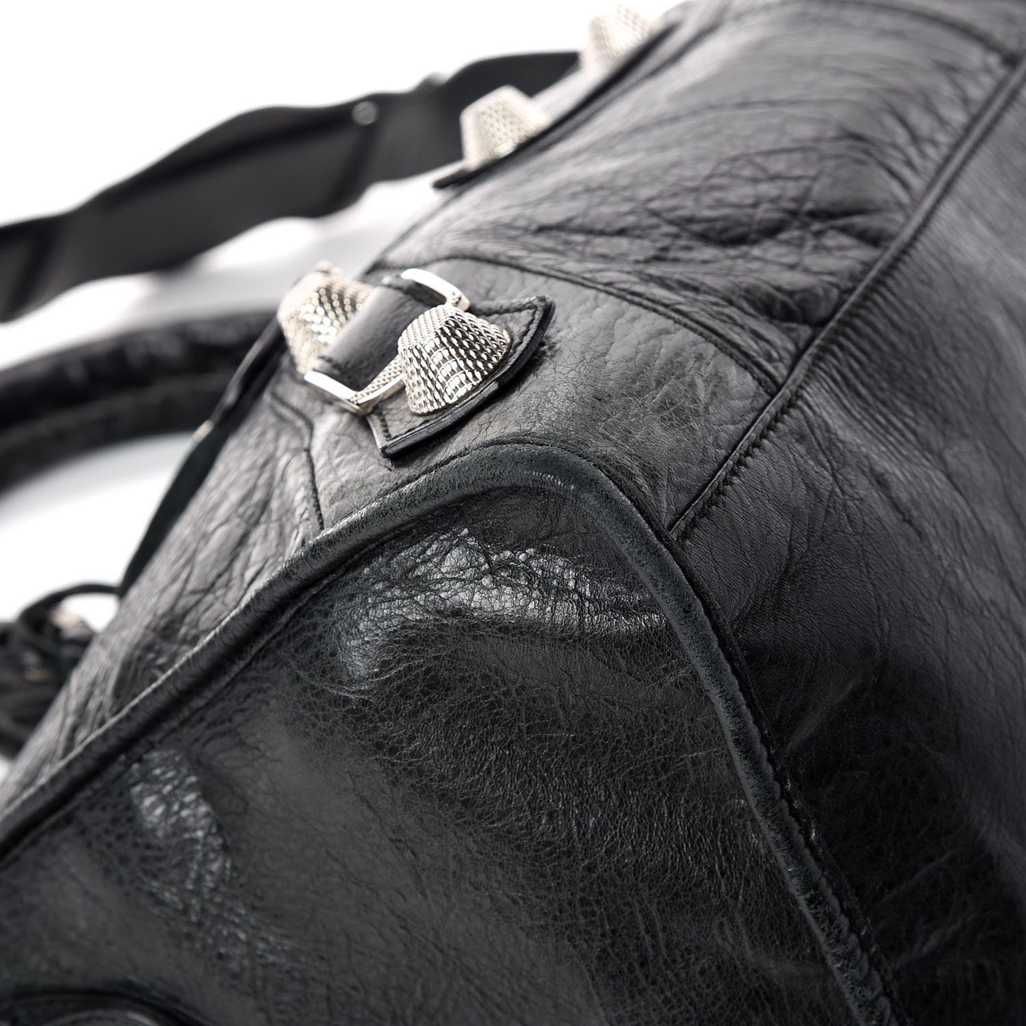 Agneau Giant 21 Silver Hardware Part Time Black