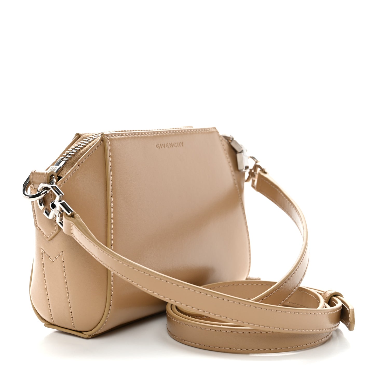 Smooth Calfskin Nano Antigona Beige Cappuccino