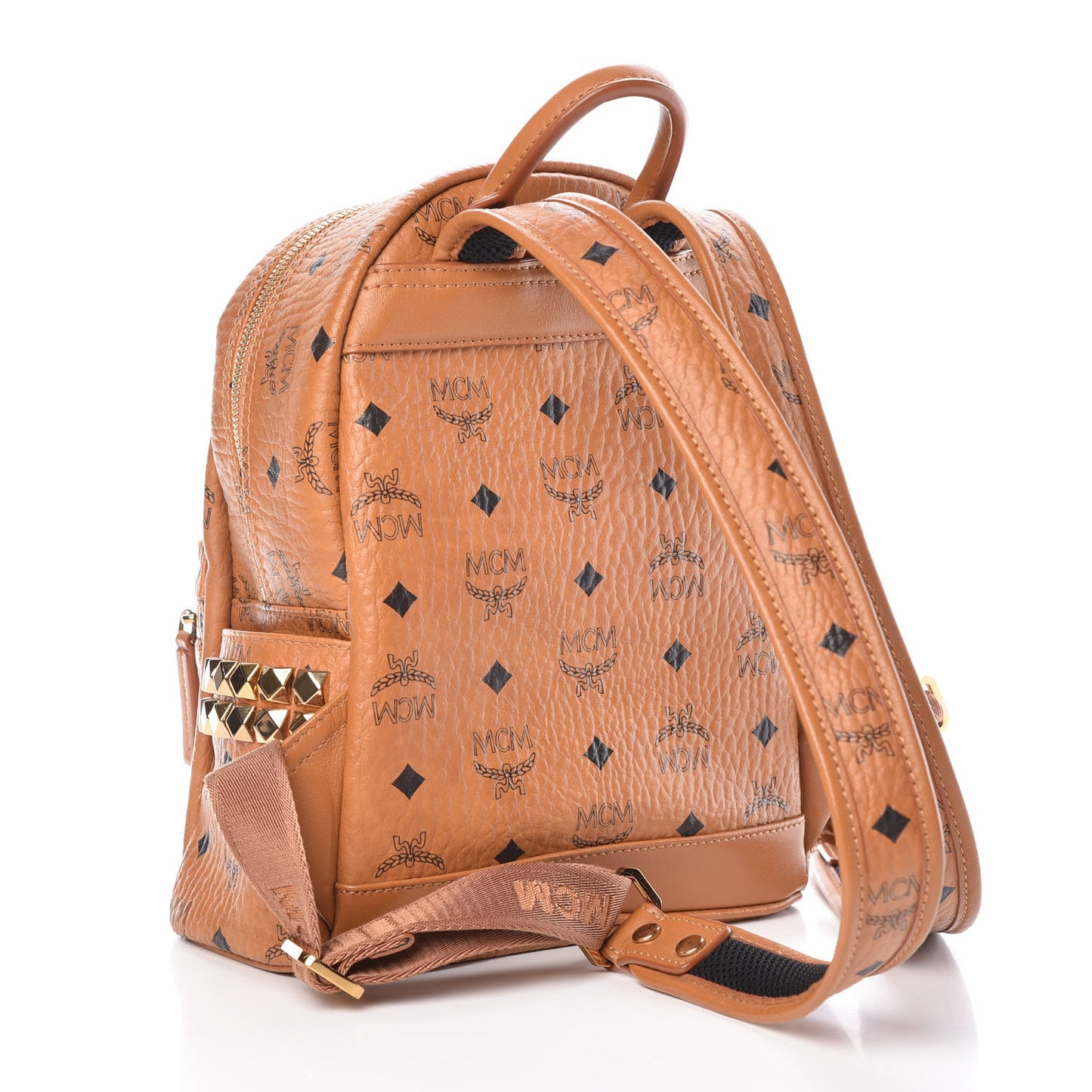 Visetos Side Stud Mini Stark Backpack Cognac