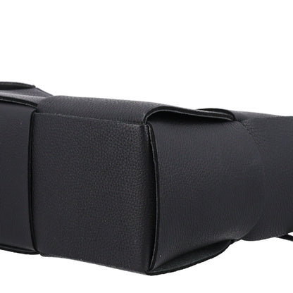 Bottega Veneta Grained Calfskin Intrecciato Mini Arco Tote Black 9 of 9