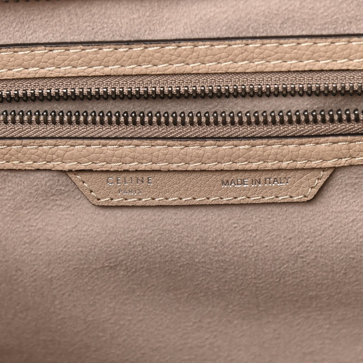 Drummed Calfskin Mini Luggage Dune