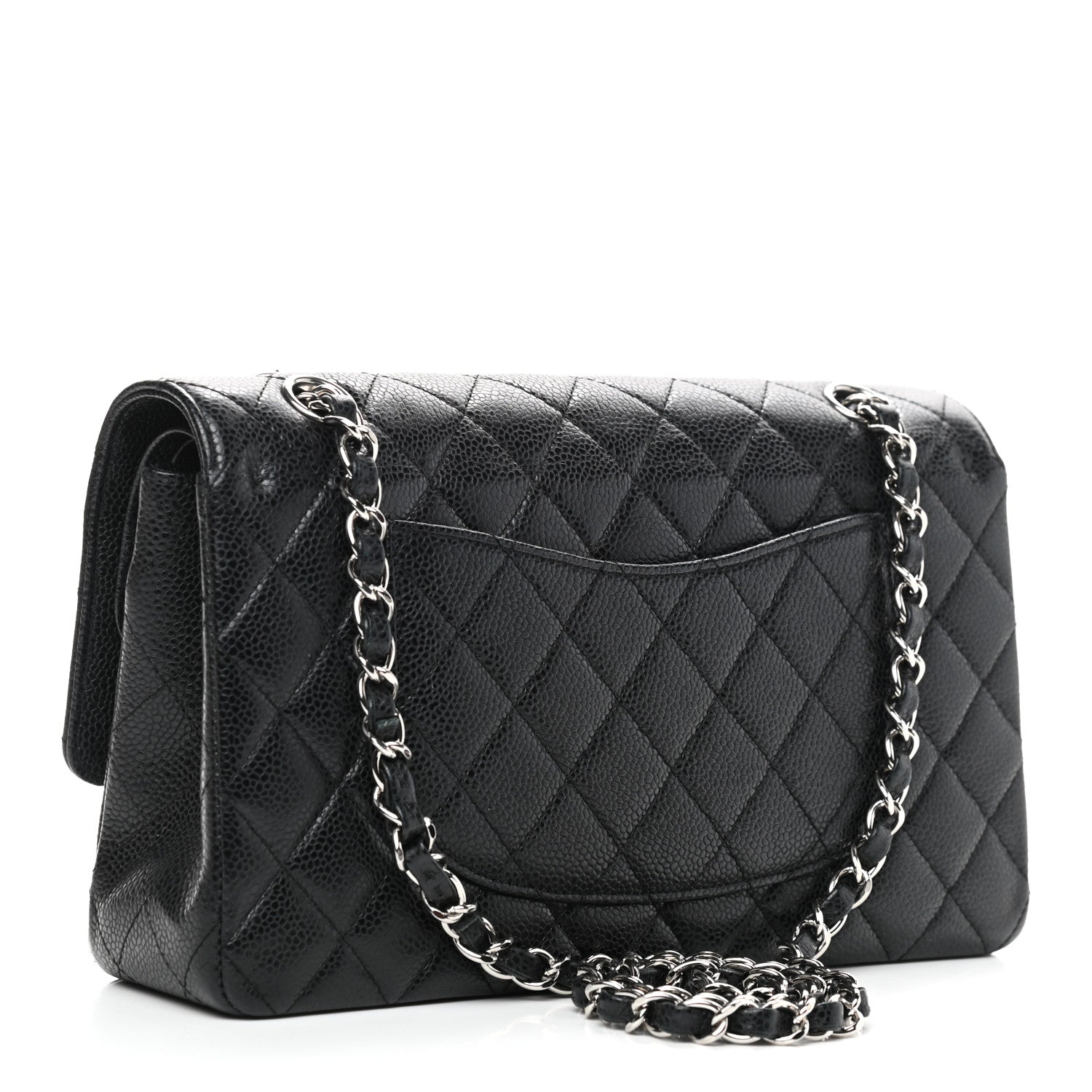 Chanel Caviar Quilted Medium Double Flap Black 2 of 9