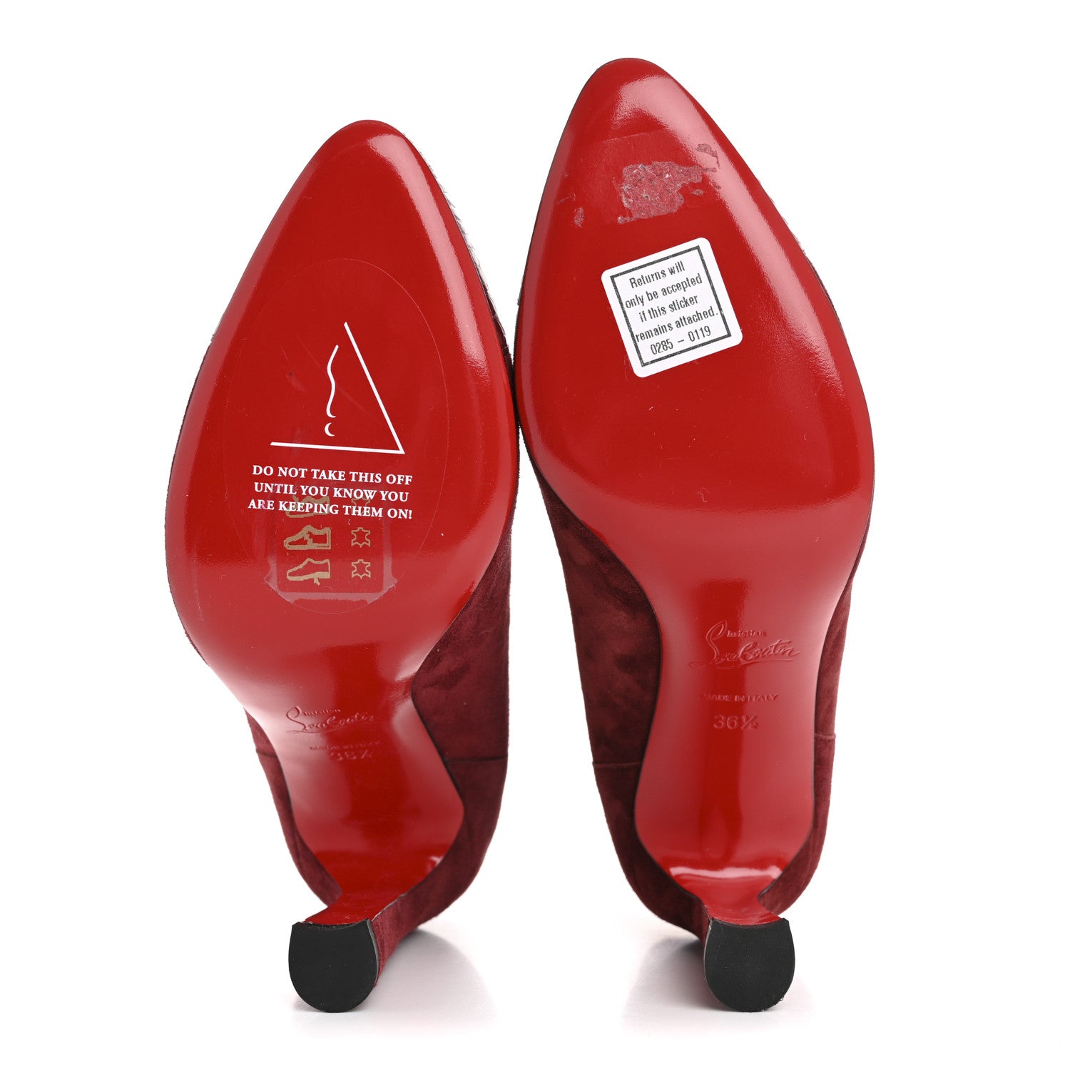 Christian Louboutin Veau Velours Calfskin Jurassic Me In The 90s 85 Ankle Boots 36.5 Tanin 6 of 9