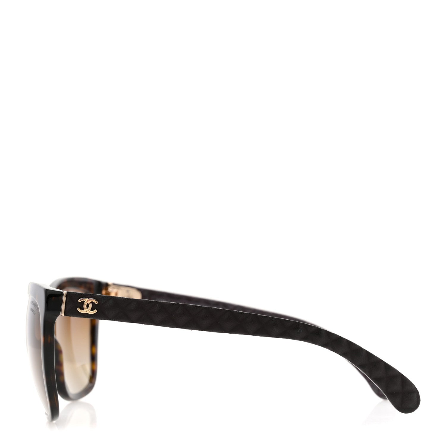 Chanel Acetate Quilted Polarized Butterfly CC Sunglasses 5288-Q Tortoise 3 of 11