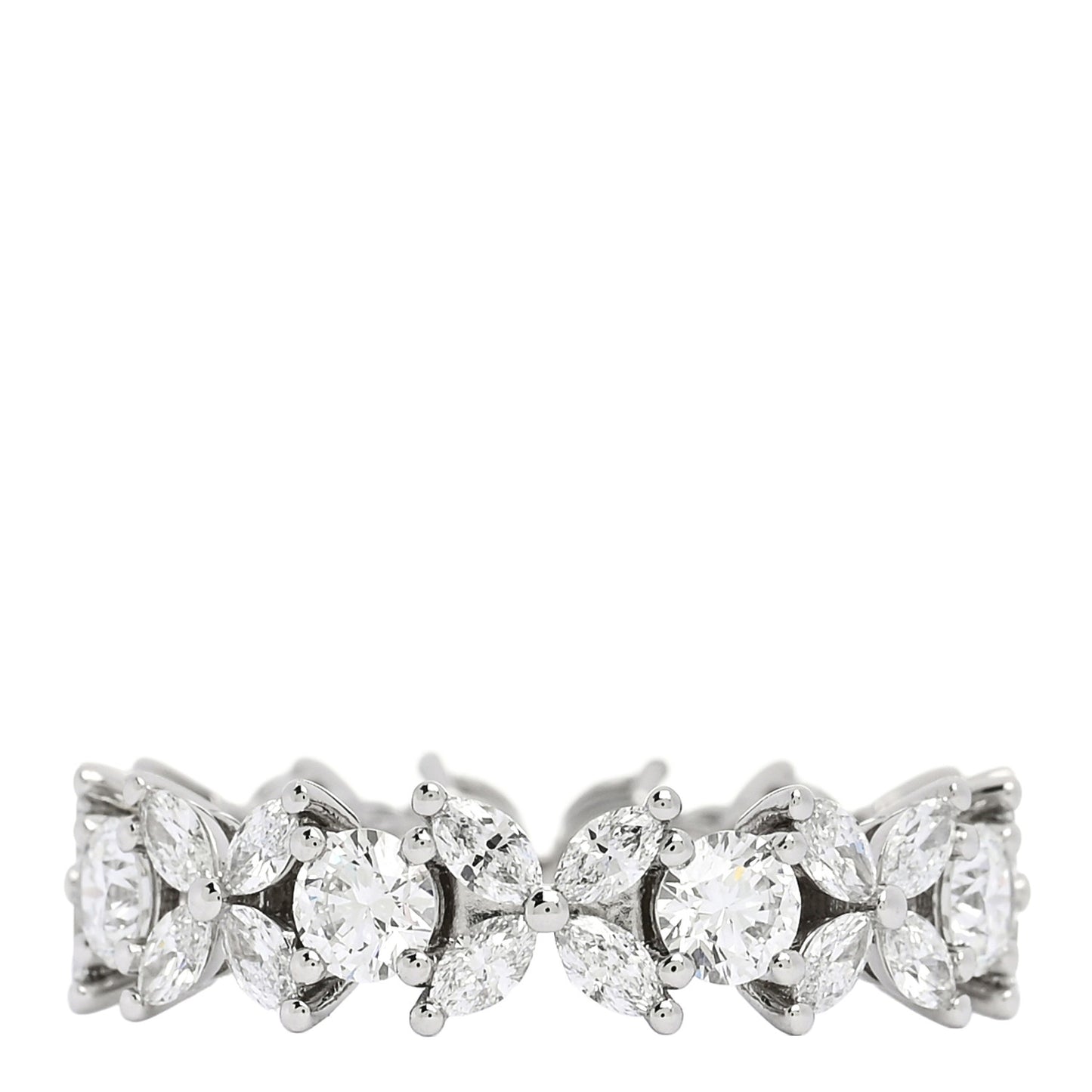 Platinum Diamond Victoria Wide Band Ring 56/7.5
