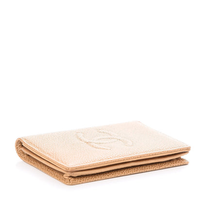 Chanel Caviar CC Timeless Card Holder Beige 4 of 11
