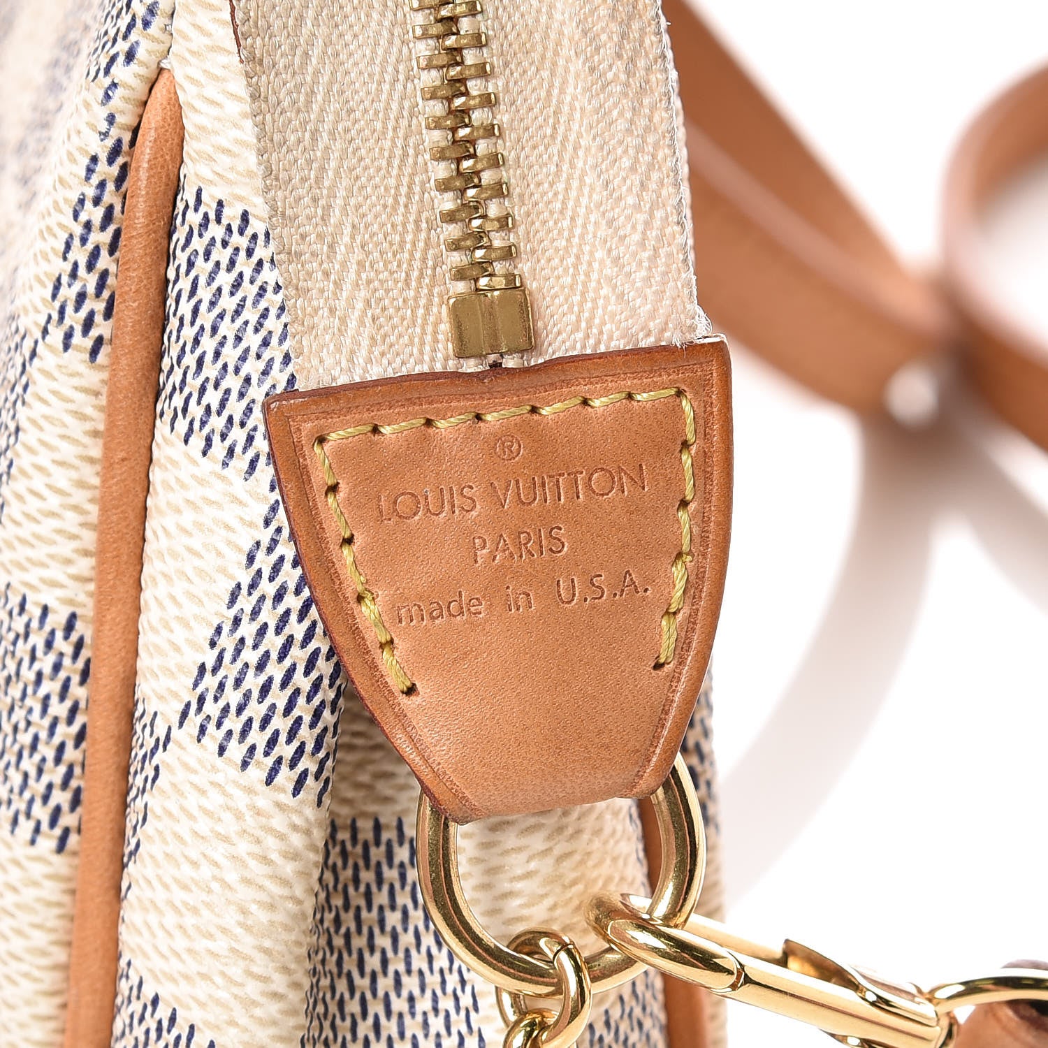 Louis Vuitton Damier Azur Eva Clutch 6 of 13