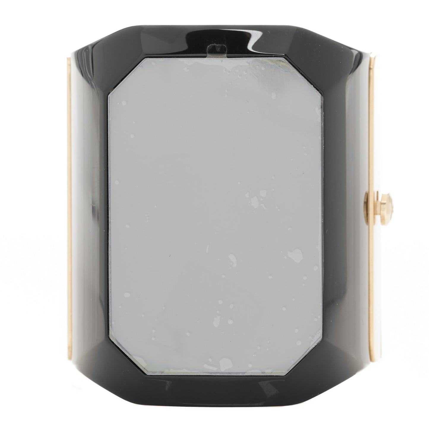 Resin CC Cuff Bracelet Golden Black