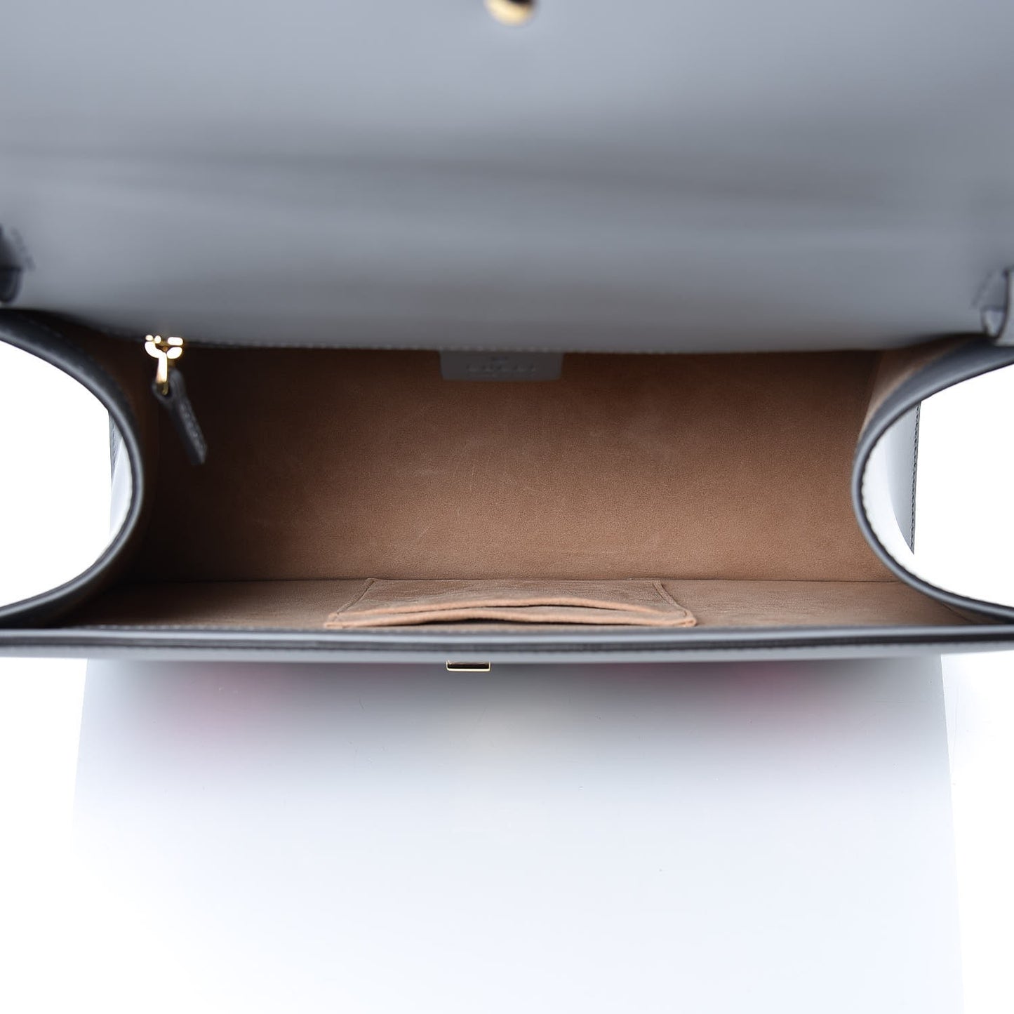 Calfskin Emboridered Medium Sylvie Top Handle Bag Deep Grey Multicolor