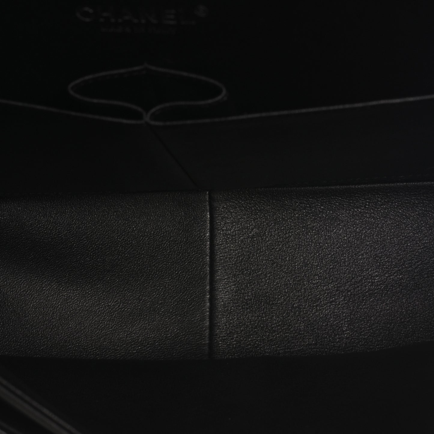 Patent Jumbo Double Flap Black