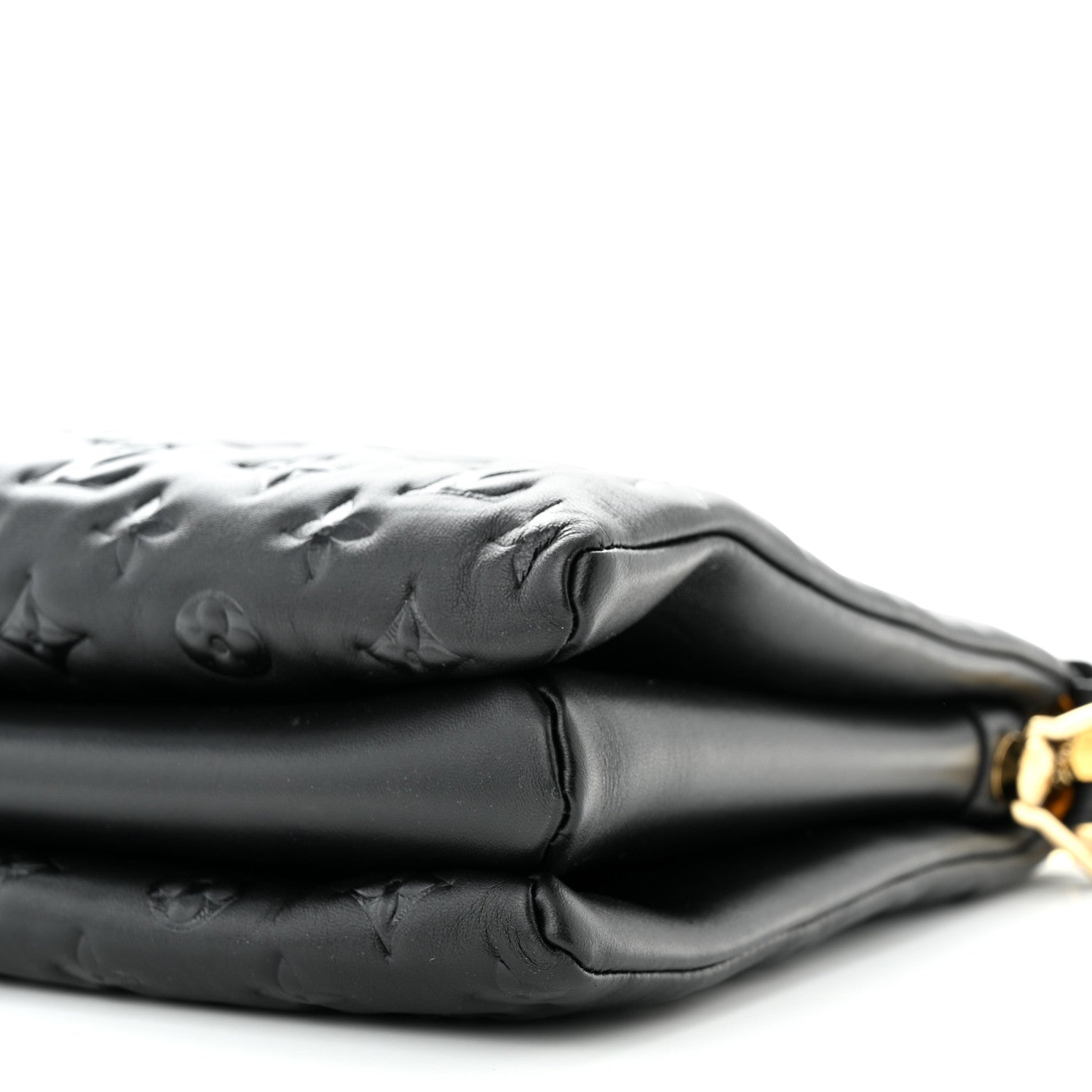 Louis Vuitton Lambskin Embossed Monogram Coussin MM Black 12 of 12