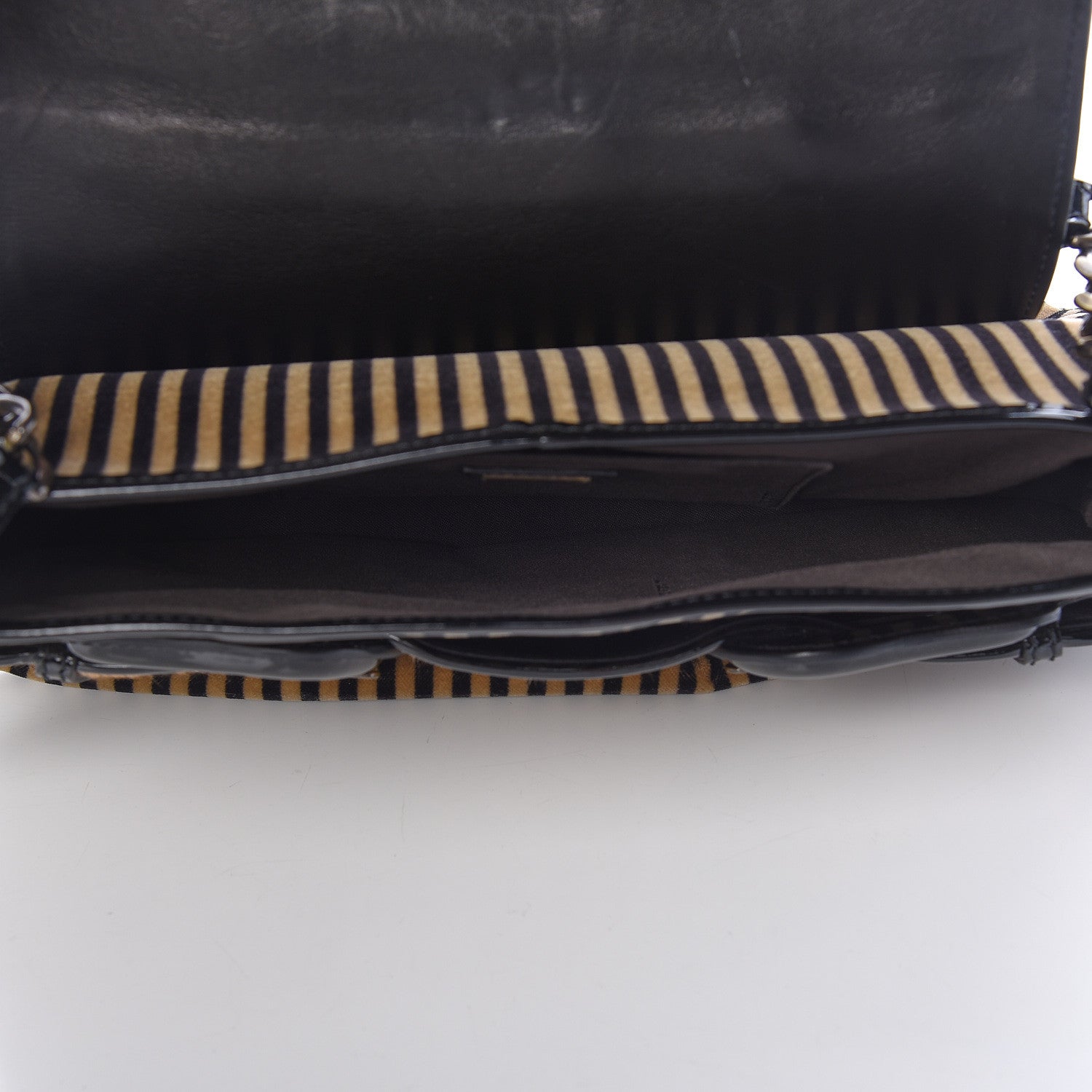 Fendi Velvet Calf Hair Leopard Print B Bis Flap Shoulder Bag Tobacco 5 of 9