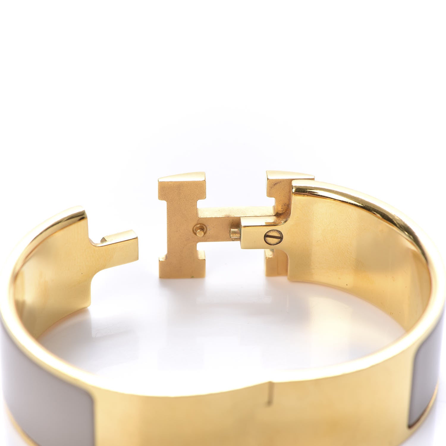 Hermes Enamel Wide Clic Clac H Bracelet PM Marron Glace 5 of 6