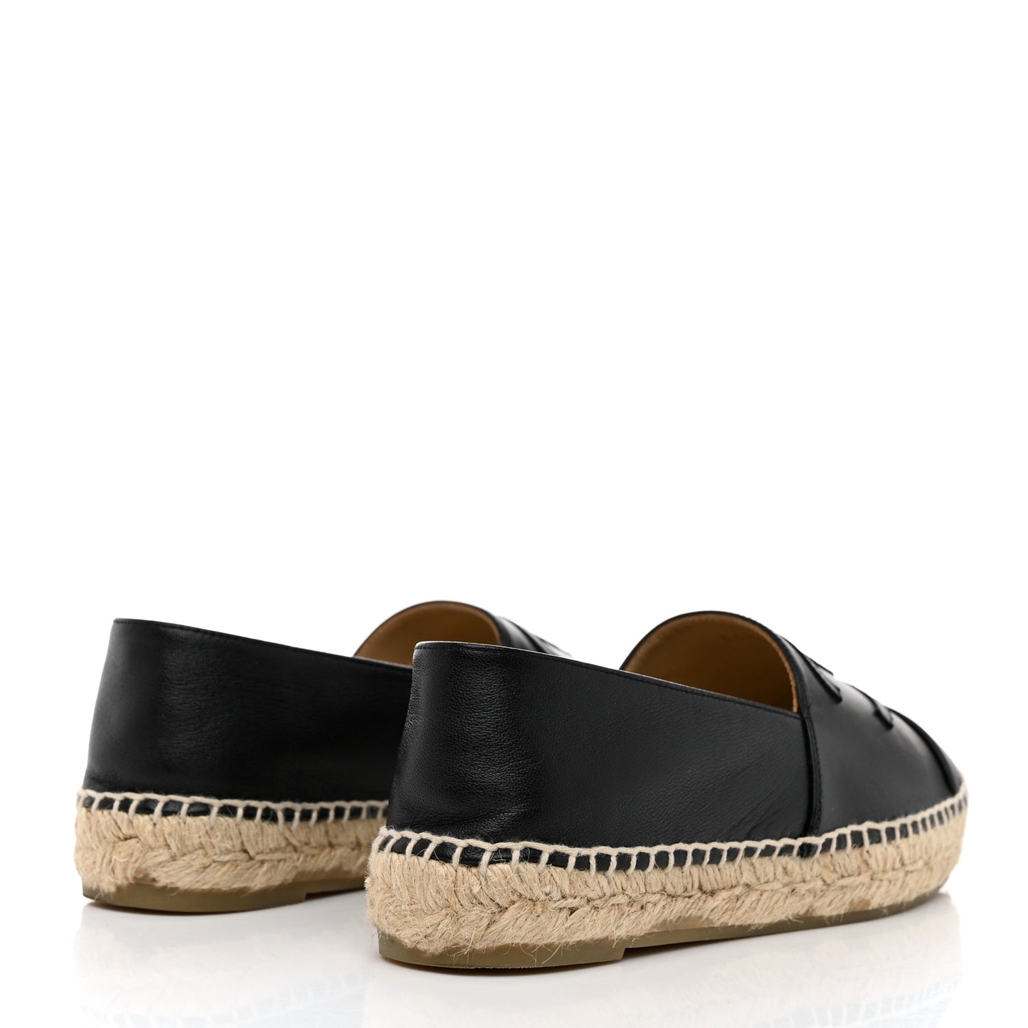 Lambskin CC Espadrilles 36 Black