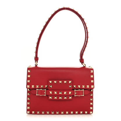 Valentino Garavani Calfskin Rockstud Flap Shoulder Bag Rosso Valentino 1 of 11