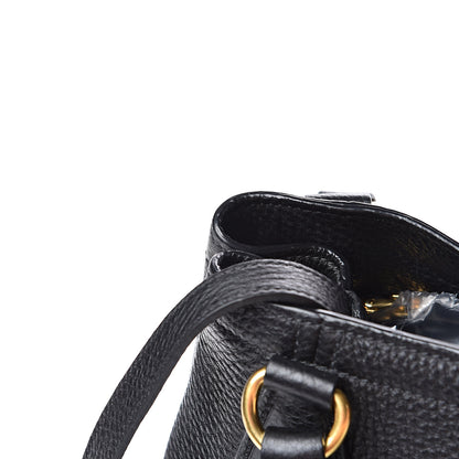 Prada Vitello Daino Shoulder Bag Black 11 of 11