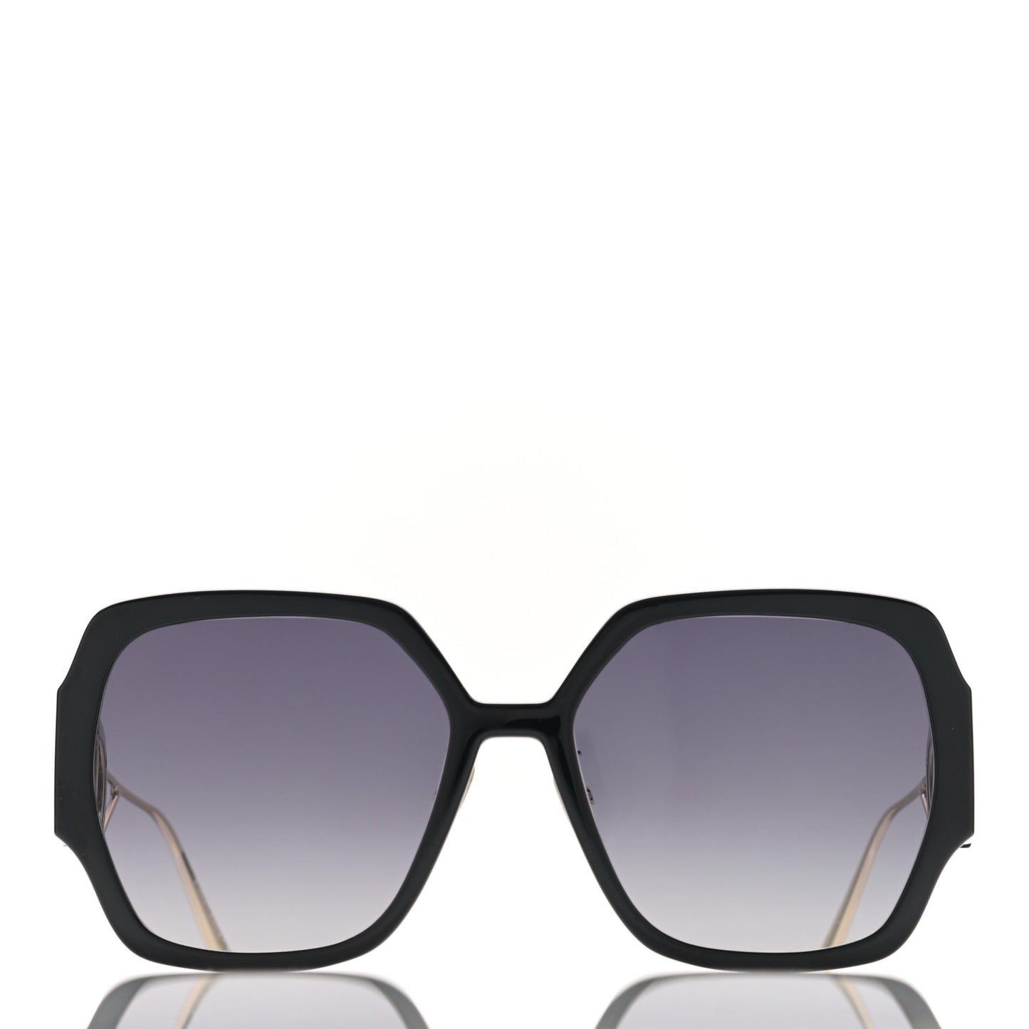 Acetate Square 30 Montaigne Sunglasses Black