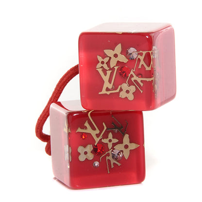 Louis Vuitton Swarovski Crystal Resin Inclusion Hair Cubes Pomme D'Amour 1 of 5