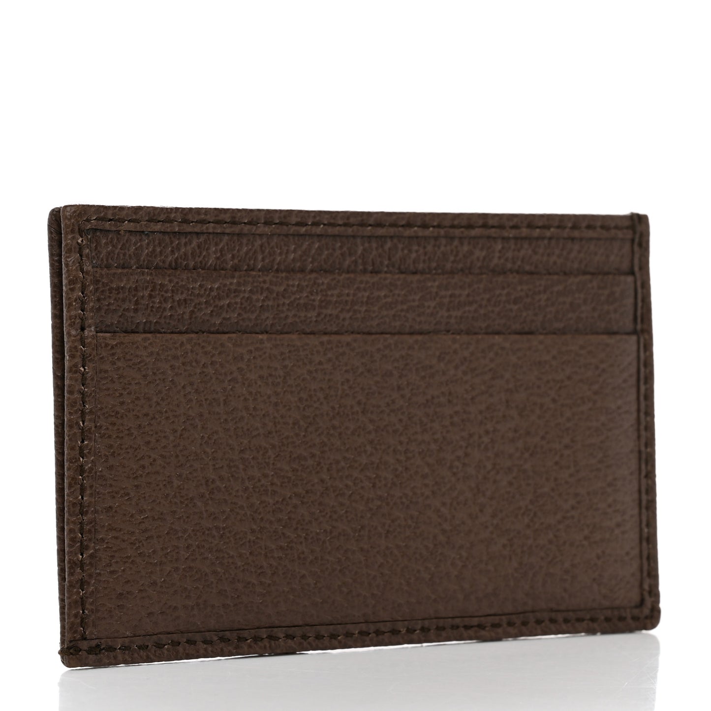 GG Supreme Monogram Ophidia Card Holder Brown