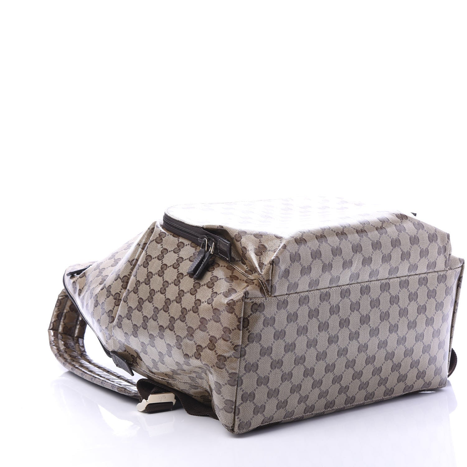 Gucci Crystal Monogram Backpack Dark Brown 3 of 11
