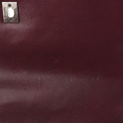 Chanel Caviar Quilted Medium Coco Handle Flap Burgundy 10 of 10