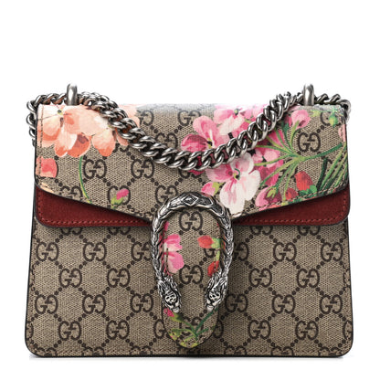 Gucci GG Supreme Monogram Blooms Mini Dionysus Shoulder Bag Beige Multicolor Dry Rose 1 of 4