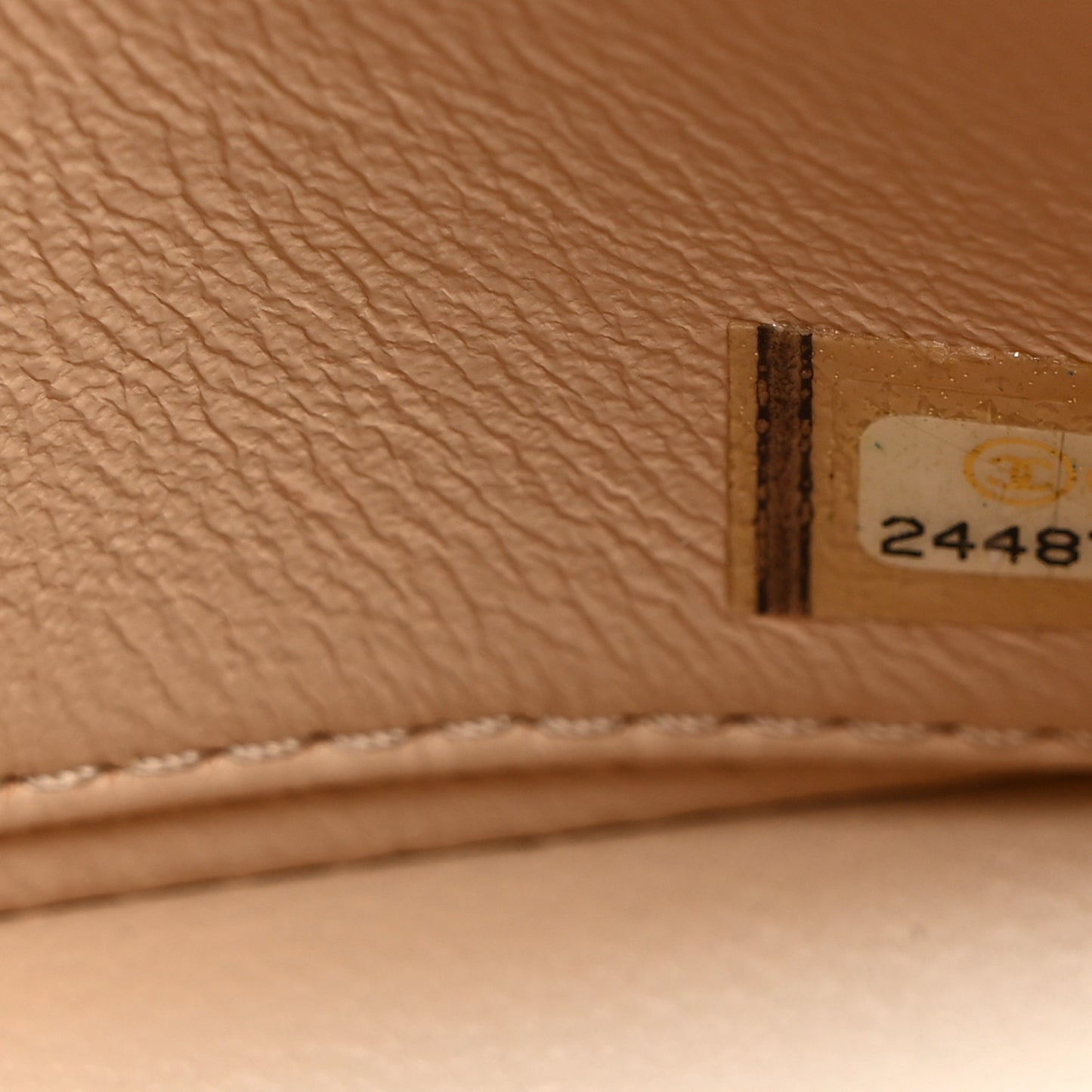 Lambskin Reversed Chevron Quilted Flap White