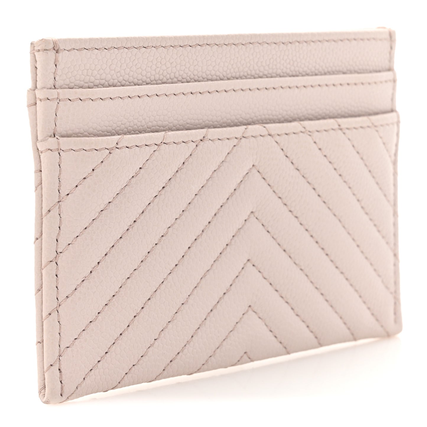 Caviar Quilted Chevron Boy Card Holder Light Purple
