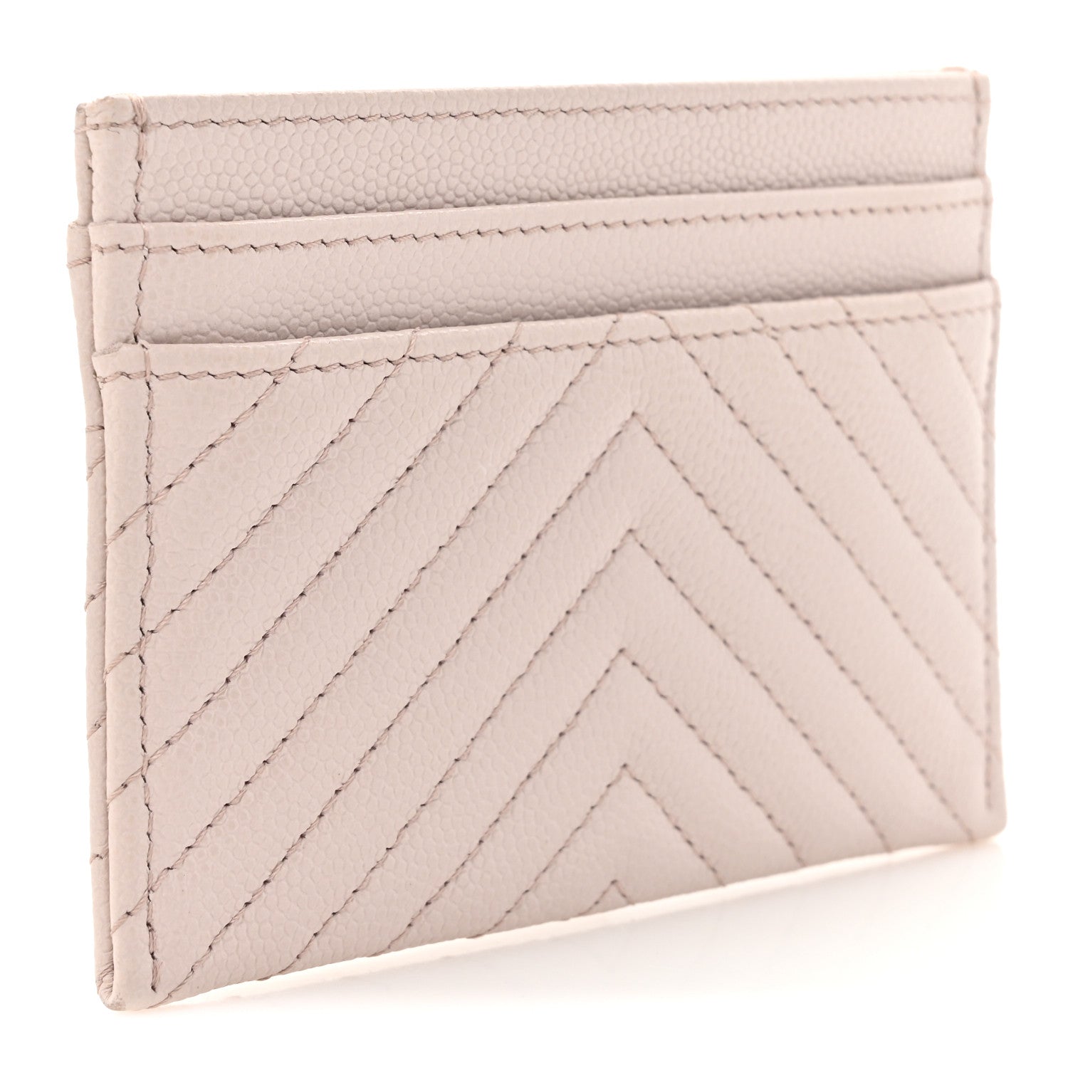 Chanel Caviar Quilted Chevron Boy Card Holder Light Purple 3 of 13