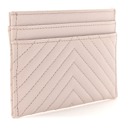 Chanel Caviar Quilted Chevron Boy Card Holder Light Purple 3 of 13