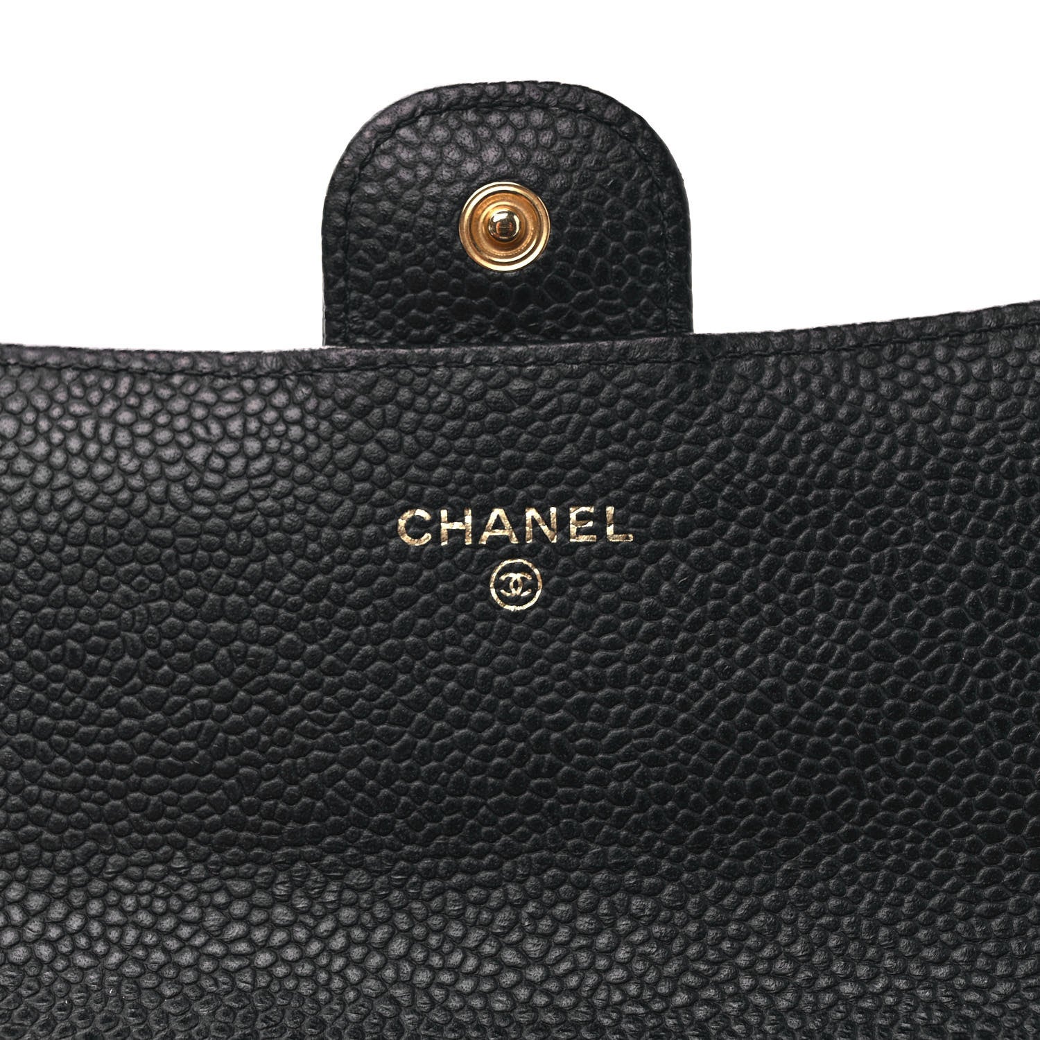 Chanel Caviar Quilted Large Gusset Flap Wallet Black 6 of 9