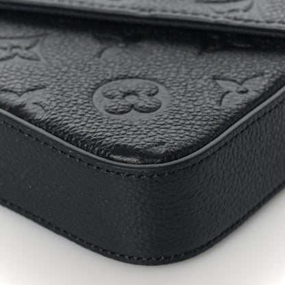 Louis Vuitton Empreinte Pochette Felicie Chain Wallet Black 11 of 11