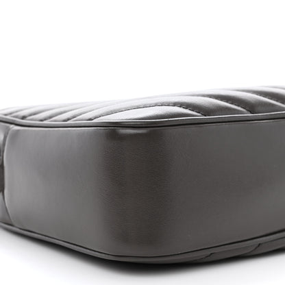 Saint Laurent Calfskin Matelasse Monogram Lou Camera Bag Dark Smog 9 of 14