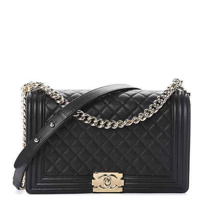 Chanel Caviar Quilted New Medium Boy Flap Black 1 of 8