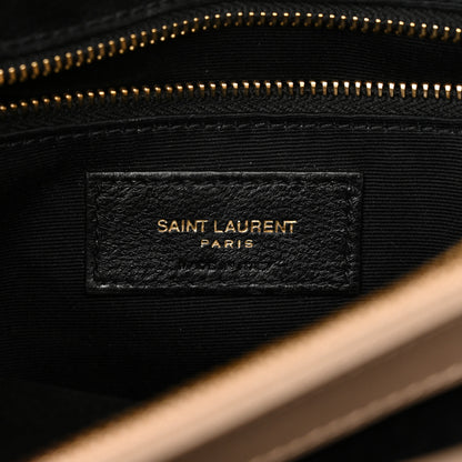 Saint Laurent Calfskin Y Quilted Monogram Medium Loulou Chain Satchel Dark Beige 6 of 9