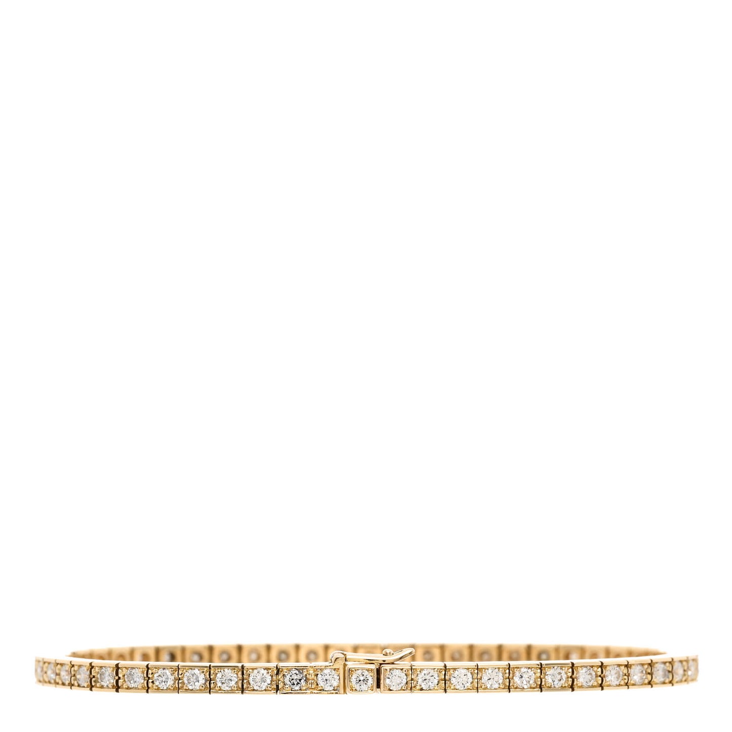 18K Yellow Gold Diamond Lanieres Bracelet 15
