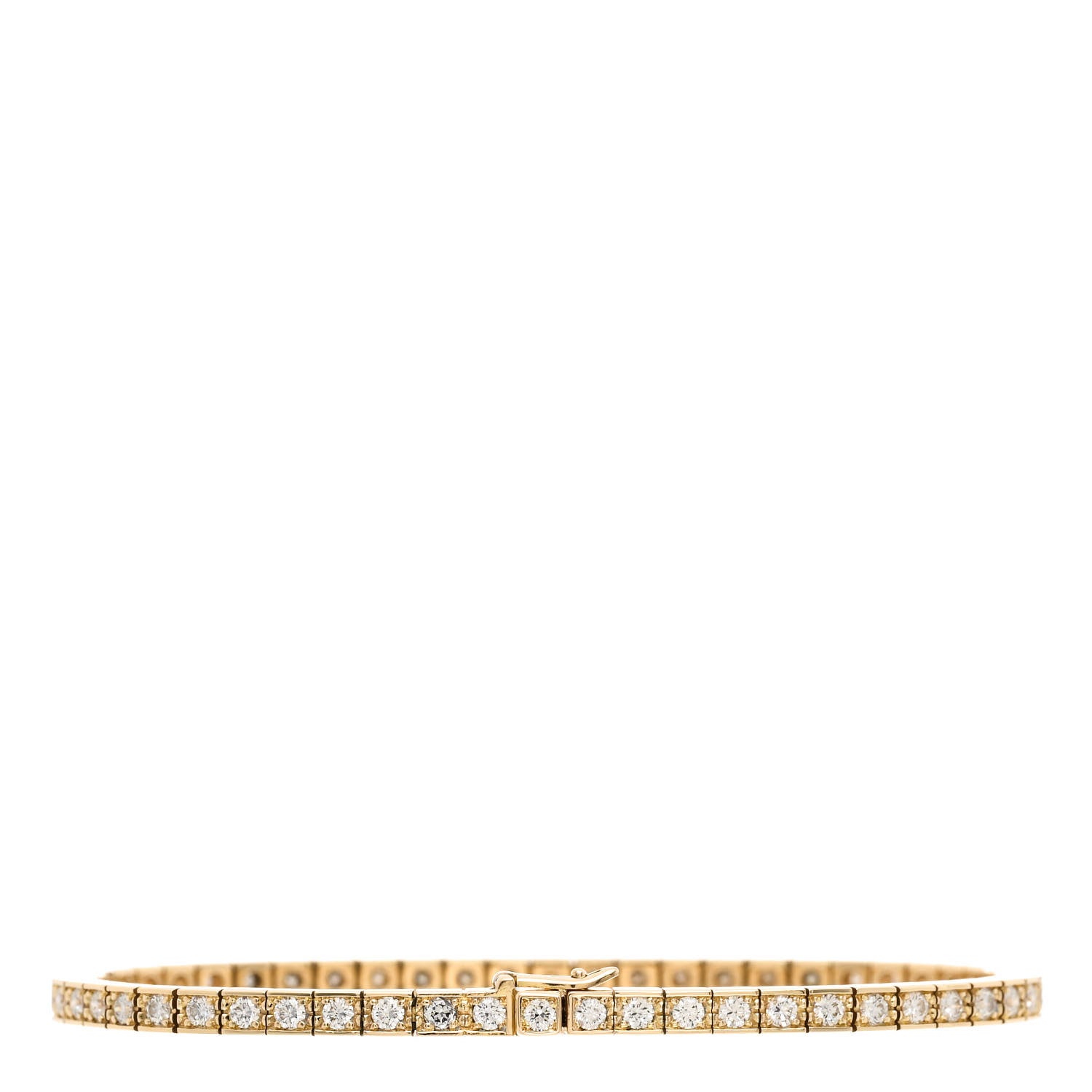 Cartier 18K Yellow Gold Diamond Lanieres Bracelet 15 2 of 3